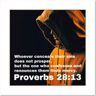 Proverbs 28:13 Posters and Art